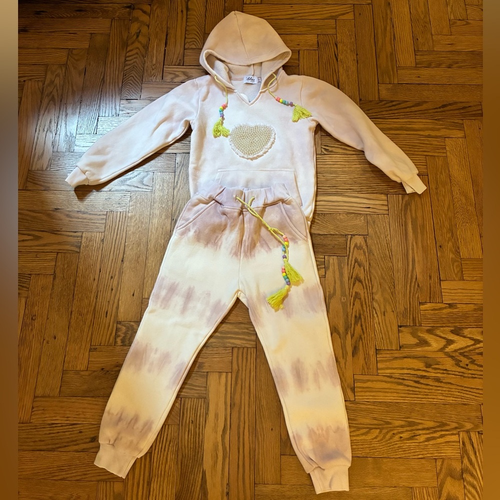 Lola + The Boys Pink Tie-Dye Kids Matching Set